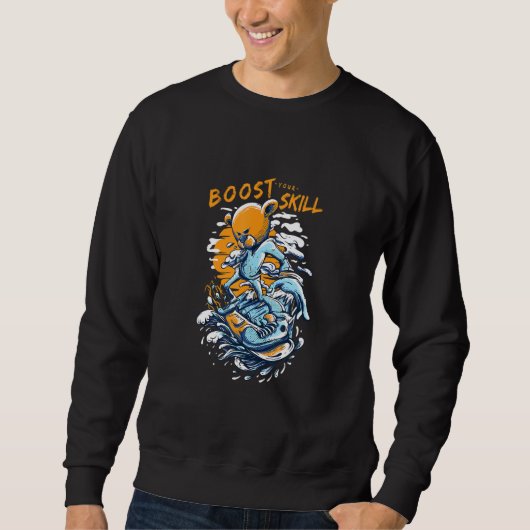 Sweatshirt Augmentez votre compétence (Devant)