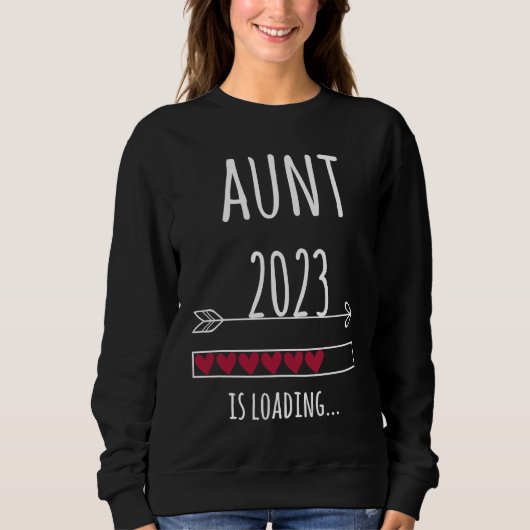 Sweatshirt Aunt 2023 pregnancy loading (Devant)