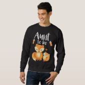 Sweatshirt Aunt To Be Fox Baby Shower Cute Forest Animal (Devant entier)
