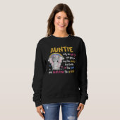 Sweatshirt Auntie  Hug Like A Mother Keeps Secrets Like A Sis (Devant entier)