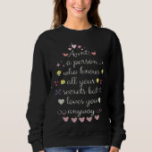 Sweatshirt Auntie Love Family Trust and Secrets cool Auntie v (Devant)