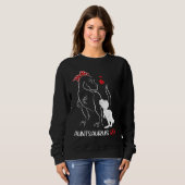Sweatshirt Auntie Saurus Rex Auntsaurus Dinosaur Aunties (Devant entier)