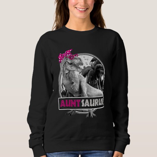Sweatshirt Auntsaurus T Rex Dinosaur Tante Saurus Famille (Devant)