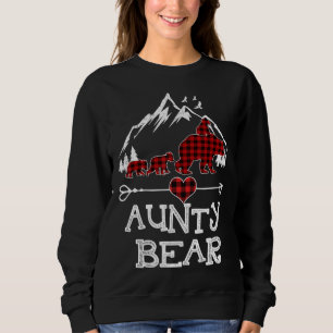 Sweatshirt Aunty Bear Pajama Red Plaid Buffalo Fami