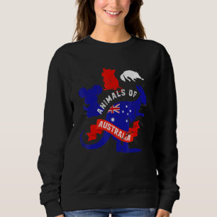 Sweatshirt Aussie Animal Sugar Glider Koala Quokka Australie