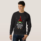 Sweatshirt Aussie Gnome Buffalo Plaid Matching Family Christa (Devant entier)