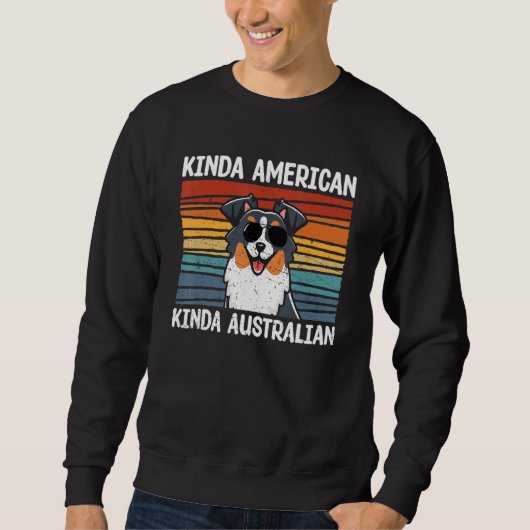 Sweatshirt Aussie Graphic Women Men Kid Australian Shepherd (Devant)