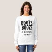 Sweatshirt Austin Bachelorette Boot Boze Besoins Custom (Devant entier)
