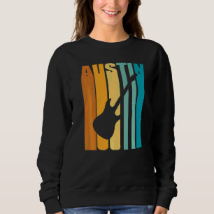 Sweatshirt Austin Music Retro les années 70 Vintage Texas Tx 
