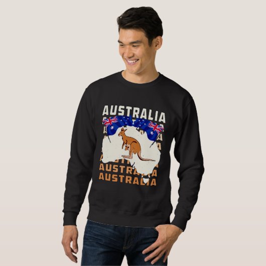Sweatshirt AUSTRALIA Down Under Australia (Devant entier)