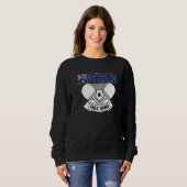 Sweatshirt Australia Ping Pong Aussie Table Tennis Team Supp (Devant entier)