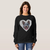 Sweatshirt Australian Cattle Dog Puzzle (Devant entier)