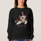 Sweatshirt Australian Shepherd Aussie Maman Papa Aime Chien T (Devant)