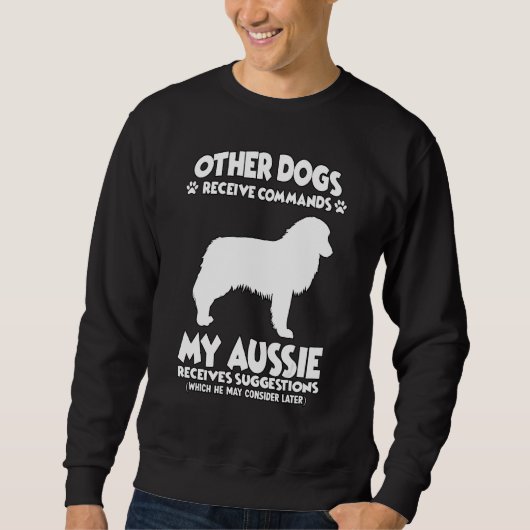 Sweatshirt Australian Shepherd Dog Training Dogs (Devant)