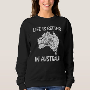 Sweatshirt Australie Cool Pour Hommes Femmes Terre Sous Conti