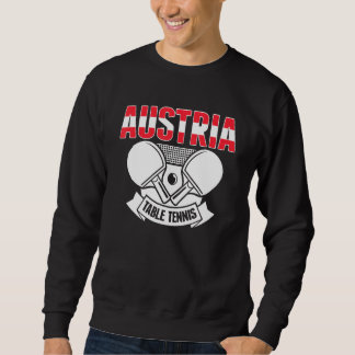 Sweatshirt Austria Ping Pong   Austrian Table Tennis Supporte