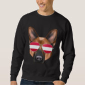 Sweatshirt Austrian Flag German Shepherd Dog Austria Pocket (Devant)