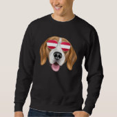 Sweatshirt Austrian Flag Harrier Dog Austria Pocket (Devant)