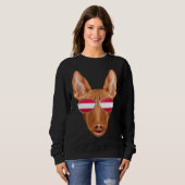 Sweatshirt Austrian Flag Pharaoh Hound Dog Austria Pocket (Devant entier)