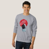 Sweatshirt Autêntico Vermelho Constrastante Japonesa Clássica (Devant entier)