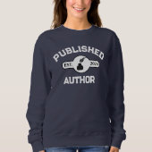 Sweatshirt Auteur publié Modern Quill Ink Texte blanc (Devant)
