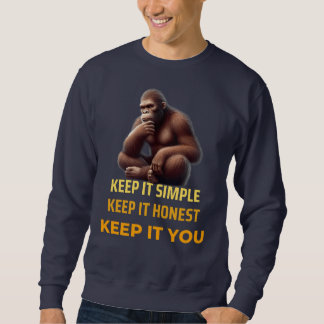Sweatshirt Authentic Self Tee : Embrassez Simplicité, honnête