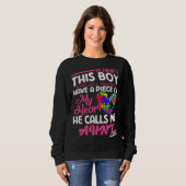 Sweatshirt Autism Aunt Boy Puzzle Pieces Autism Awereness (Devant entier)