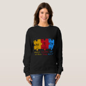 Sweatshirt Autism Aware Puzzle Chemical Element (Devant entier)