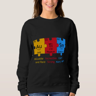 Sweatshirt Autism Aware Puzzle Chemical Element
