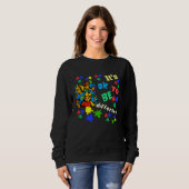 Sweatshirt Autism Awareness Acceptance Children Ok To Be Diff (Devant entier)