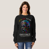 Sweatshirt Autism Awareness Acceptance Science Ok To Be Diffe (Devant entier)