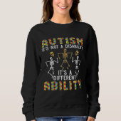 Sweatshirt Autism Awareness Autism Skeleton Autism Support (Devant)