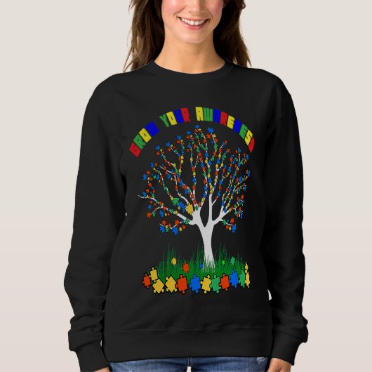 Sweatshirt Autism Awareness Autism Tree For Autism Kids & Me (Devant)