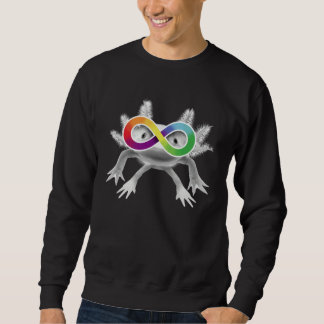 Sweatshirt Autism Awareness Axolotl with Infinity Symbol Glas