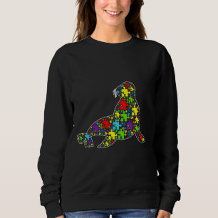 Sweatshirt Autism Awareness Cute Sea Lion Puzzle Piece Animal