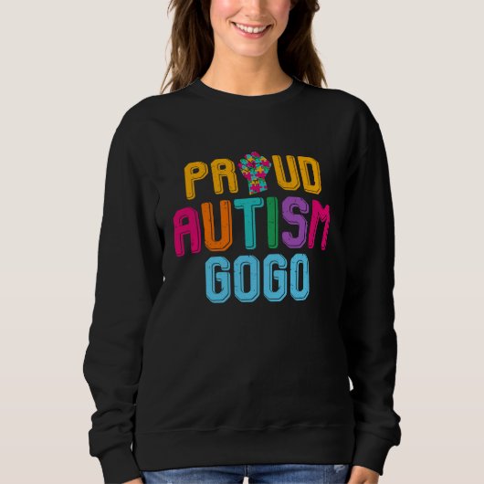 Sweatshirt Autism Awareness Day Matching Family Proud Autism  (Devant)