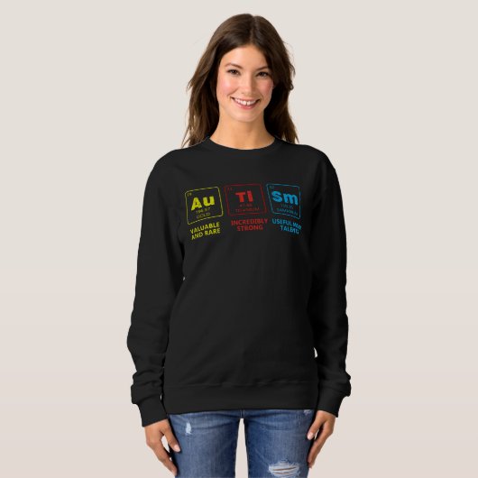 Sweatshirt Autism Awareness Elements Periodic Table Support A (Devant entier)