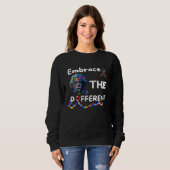 Sweatshirt Autism Awareness Embrace Different Unmasking Autis (Devant entier)