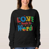 Sweatshirt Autism Awareness Love Needs No Words  7 (Devant)