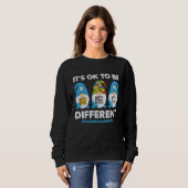Sweatshirt Autism Awareness Month Gnomes Its Ok To Be Differe (Devant entier)