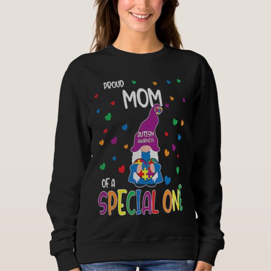 Sweatshirt Autism Awareness Proud Mom Family Matching (Devant)