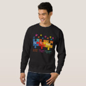 Sweatshirt Autism Awareness Puzzle Chemical Elements (Devant entier)