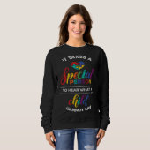 Sweatshirt Autism Awareness Puzzle It Takes a Special Person  (Devant entier)