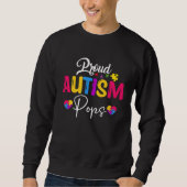 Sweatshirt Autism Awareness Puzzle Ribbon Proud Autism Pops (Devant)