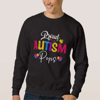 Sweatshirt Autism Awareness Puzzle Ribbon Proud Autism Pops