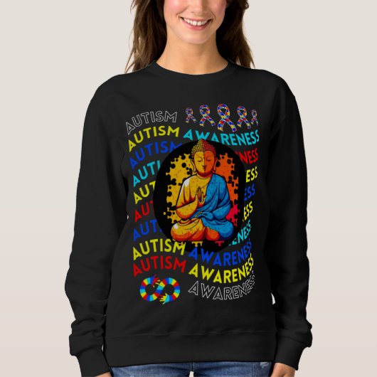 Sweatshirt Autism Awareness Zen Decor For Teacher Autism Moms (Devant)