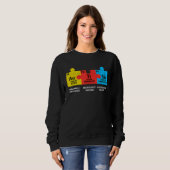 Sweatshirt Autism Elements Periodic Table Awareness ASD Men W (Devant entier)