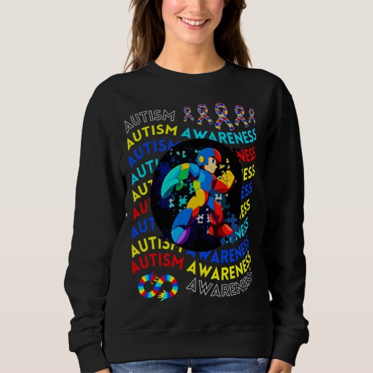 Sweatshirt Autism Gamer Navigating Autism Autism Mom Dad Gami (Devant)