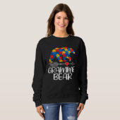 Sweatshirt Autism Grammie Bear Autistic Support Autism Awaren (Devant entier)