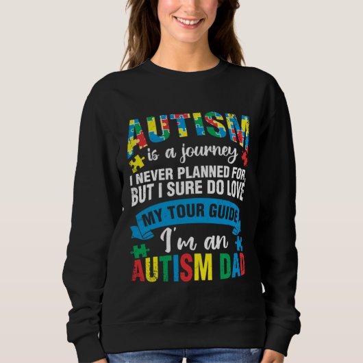 Sweatshirt Autism Journey Tour Guide Mom Support Autistic Awa (Devant)